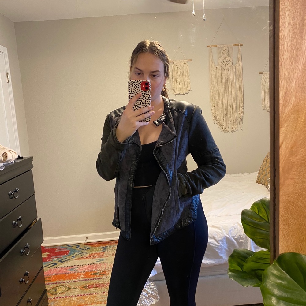 free people vegan leather jacket